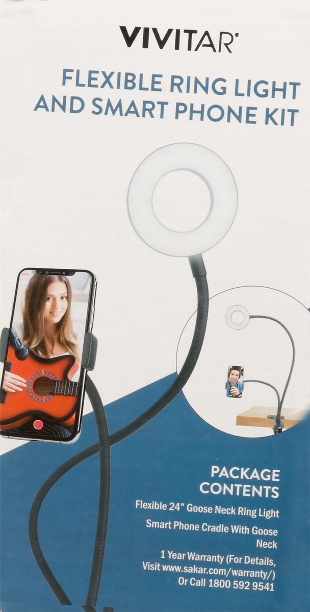 slide 11 of 11, Vivitar USB Powered Flexible Ring Light and Smart Phone Kit 1 ea, 1 ct