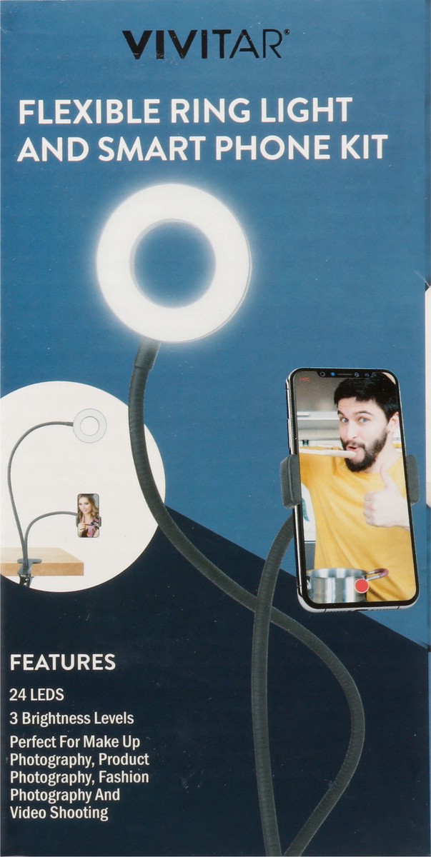slide 4 of 11, Vivitar USB Powered Flexible Ring Light and Smart Phone Kit 1 ea, 1 ct