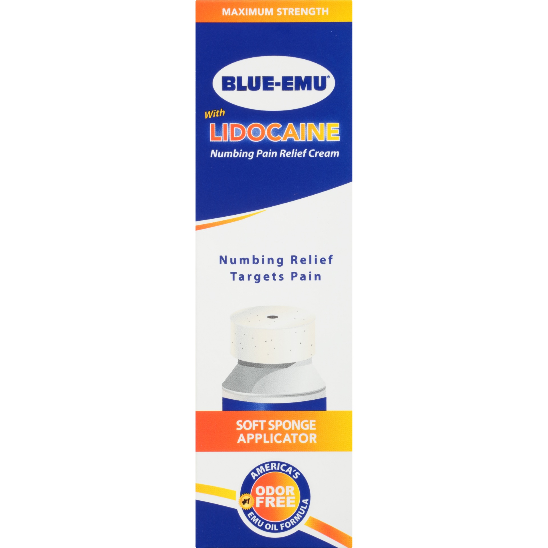 slide 5 of 7, Blue-Emu Lidocaine Pain Relief Cream 2.7 oz, 2.7 oz