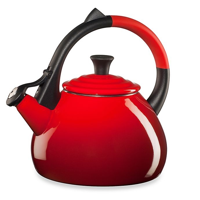 slide 1 of 1, Le Creuset Oolong Kettle - Cherry, 1 ct