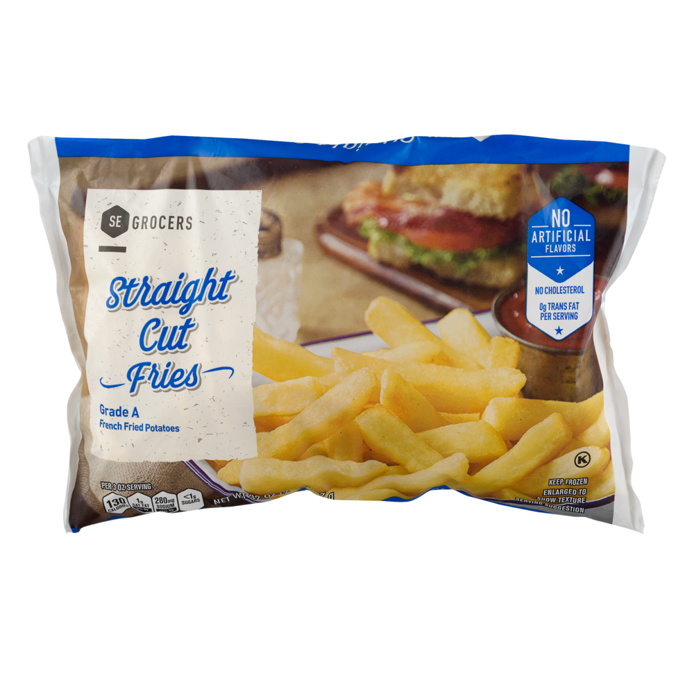 slide 1 of 1, SE Grocers Straight Cut Fries, 32 oz