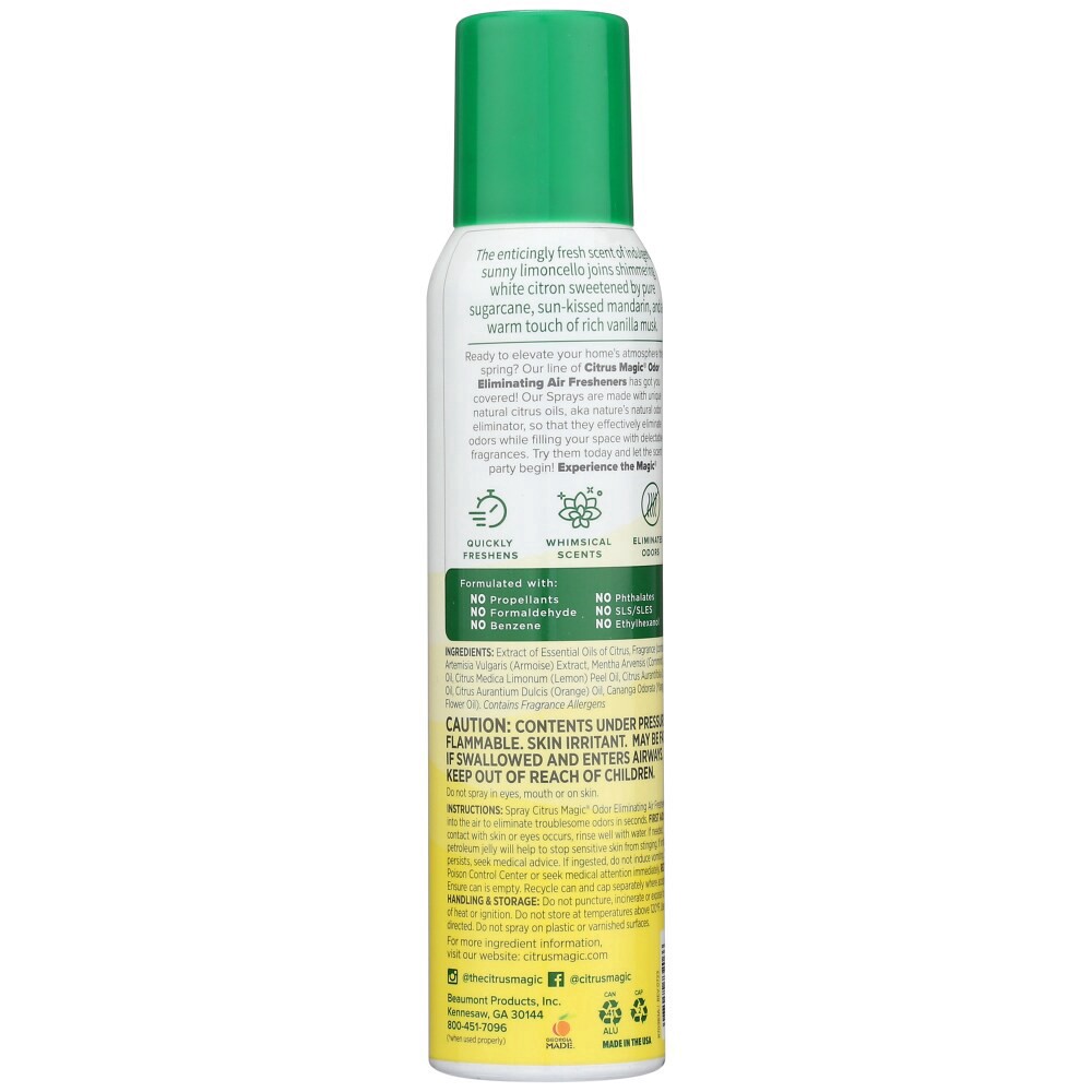 slide 2 of 3, Citrus Magic Limoncello Air Freshener Spray, 3 oz