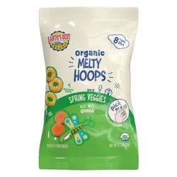 Earth's Best Organic Organic Ages 8 m+ Melty Hoops Spring Veggies Puffed Corn Snack 0.7 oz