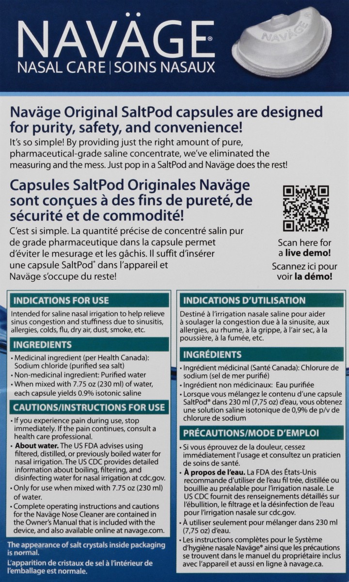 slide 10 of 12, Naväge Original Saline Concentrate Capsules Salt Pod 60 ea, 60 ct