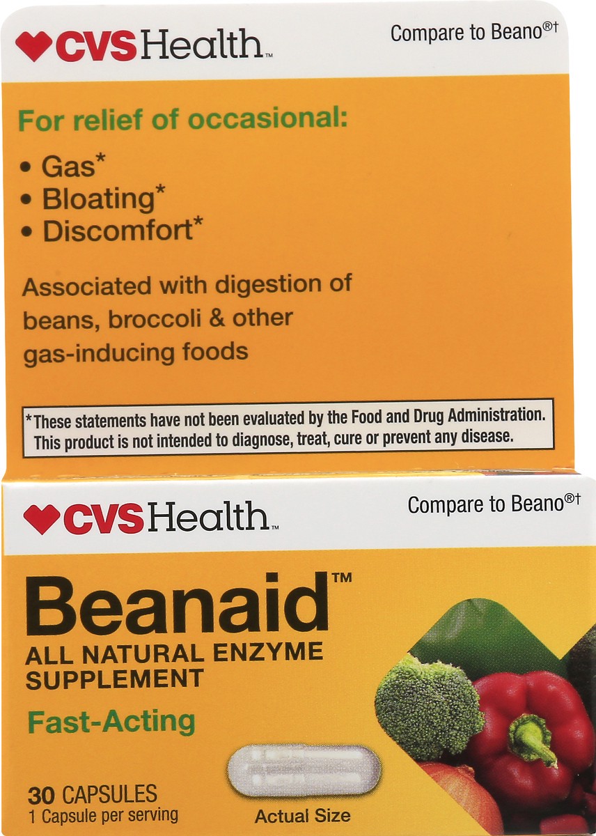 slide 2 of 13, CVS Health Beanaid Fast Acting Capsules, 30 Ct, 30 ct
