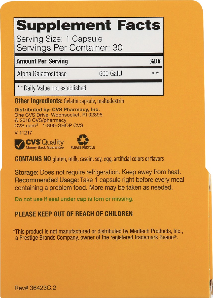 slide 3 of 13, CVS Health Beanaid Fast Acting Capsules, 30 Ct, 30 ct