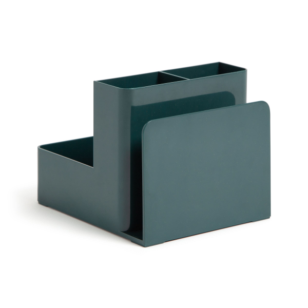 slide 4 of 9, U Brands U-Eco Desktop Organizer, 6" x 5" x 4.5", Green, Made of Plant-Based Materials, 1 ct