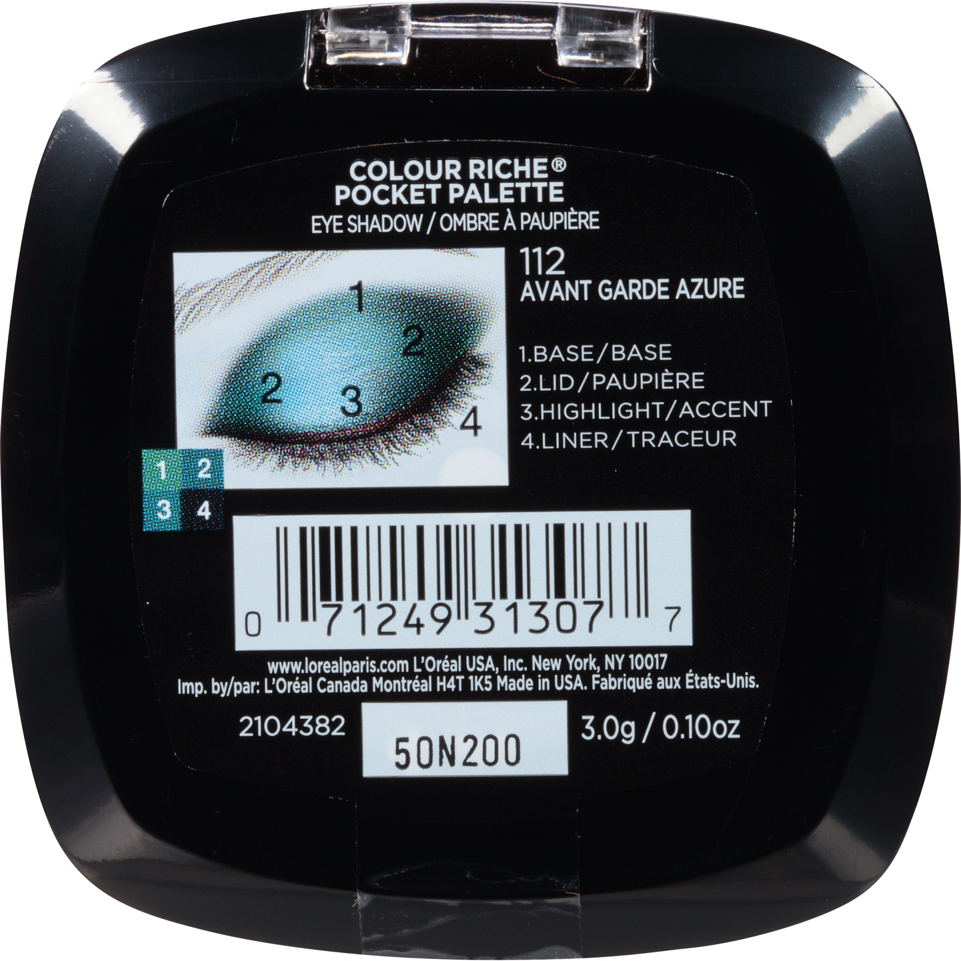 slide 5 of 5, L'Oréal Pocket Palette Eye Shadow, Avant Garde Azure, 0.1 oz