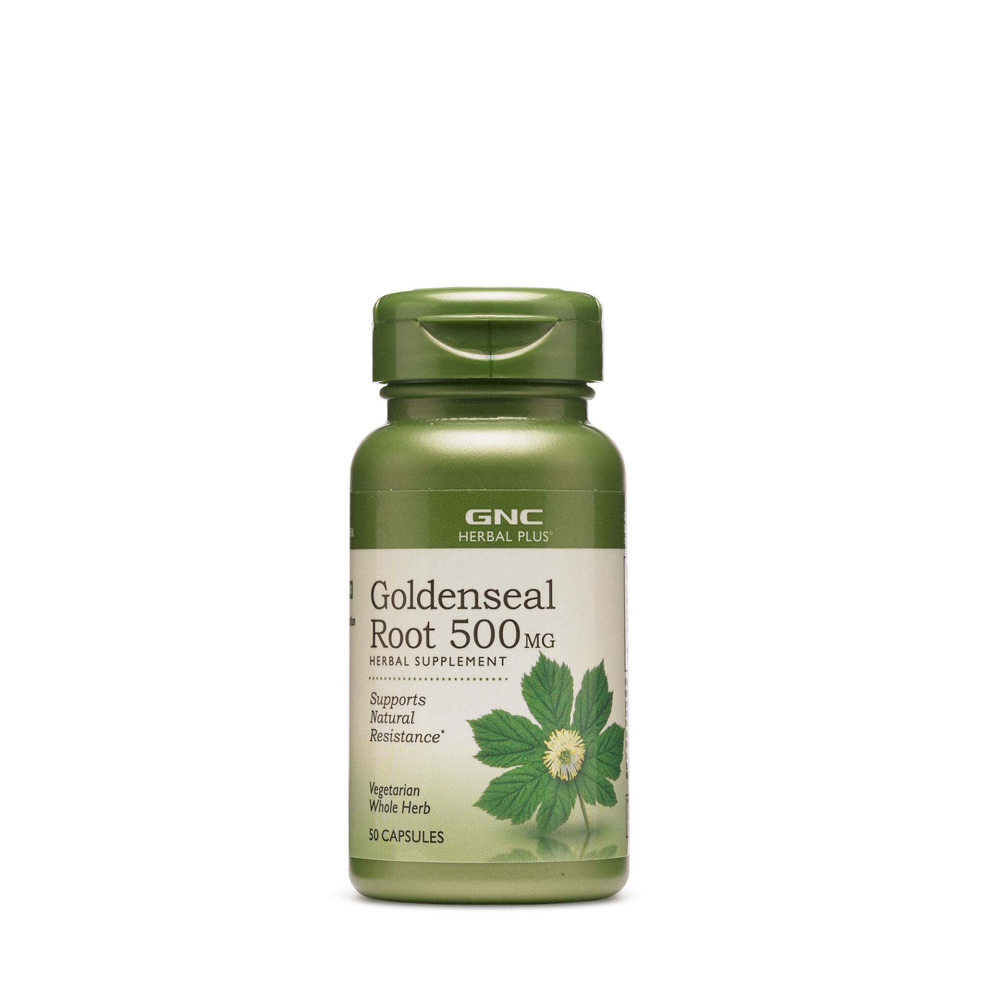 slide 1 of 1, GNC Herbal Plus Goldenseal Root 500mg, 50 ct