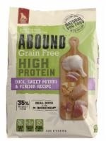 slide 1 of 1, Abound Grain Free High Protein Duck Sweet Potato & Venison Adult Dog Food, 14 lb