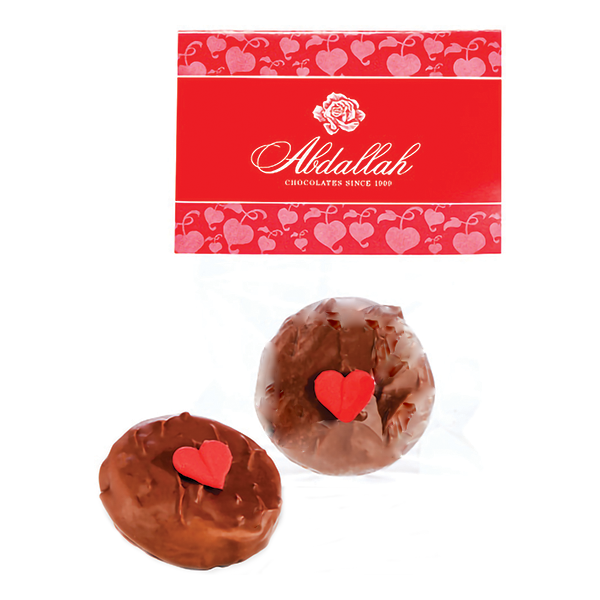 slide 1 of 1, Abdallah Abd. V-Day Choc Covered Oreo, 0.75 oz