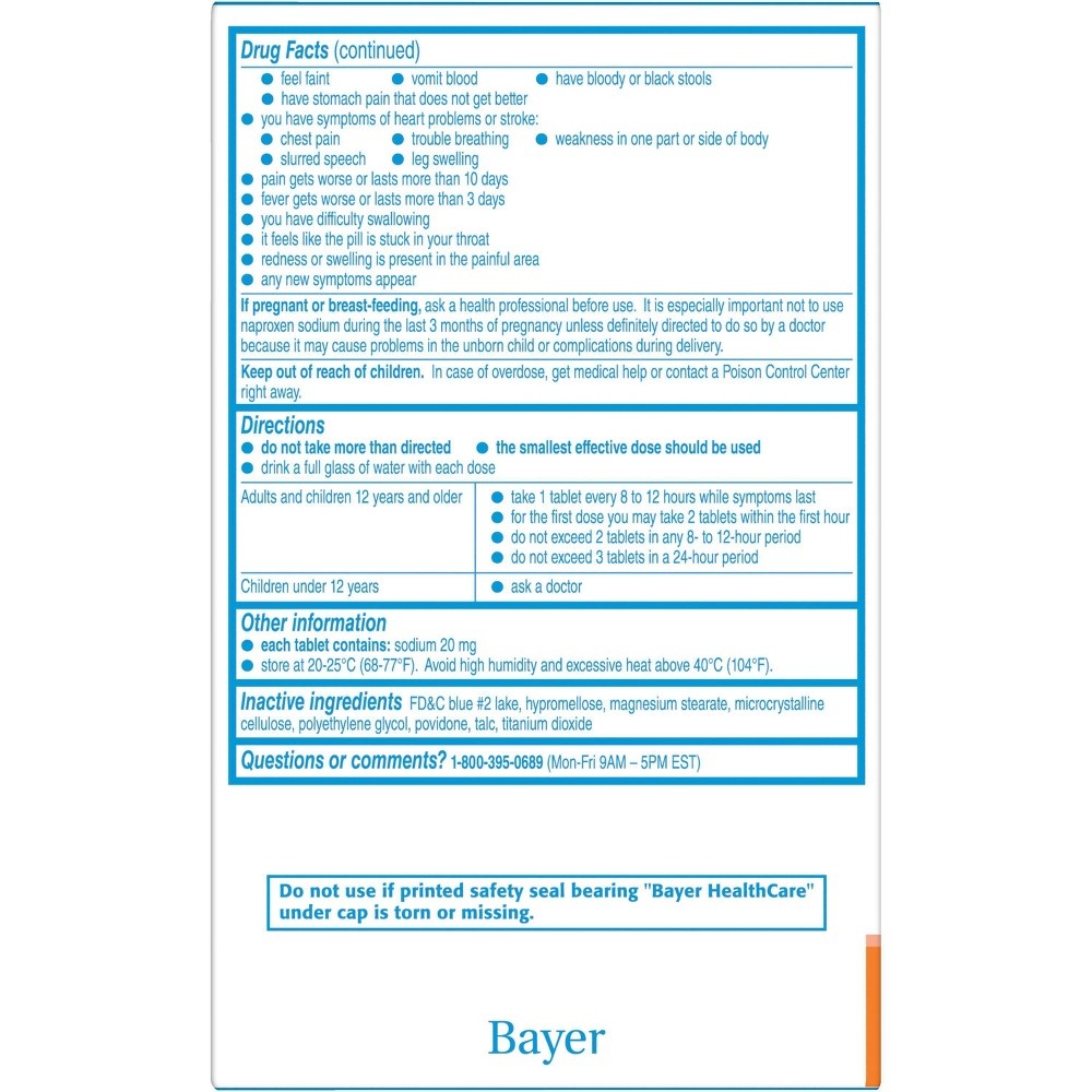 slide 4 of 6, Aleve Back & Muscle Pain Reliever Tablets - Naproxen Sodium (NSAID), 200 ct