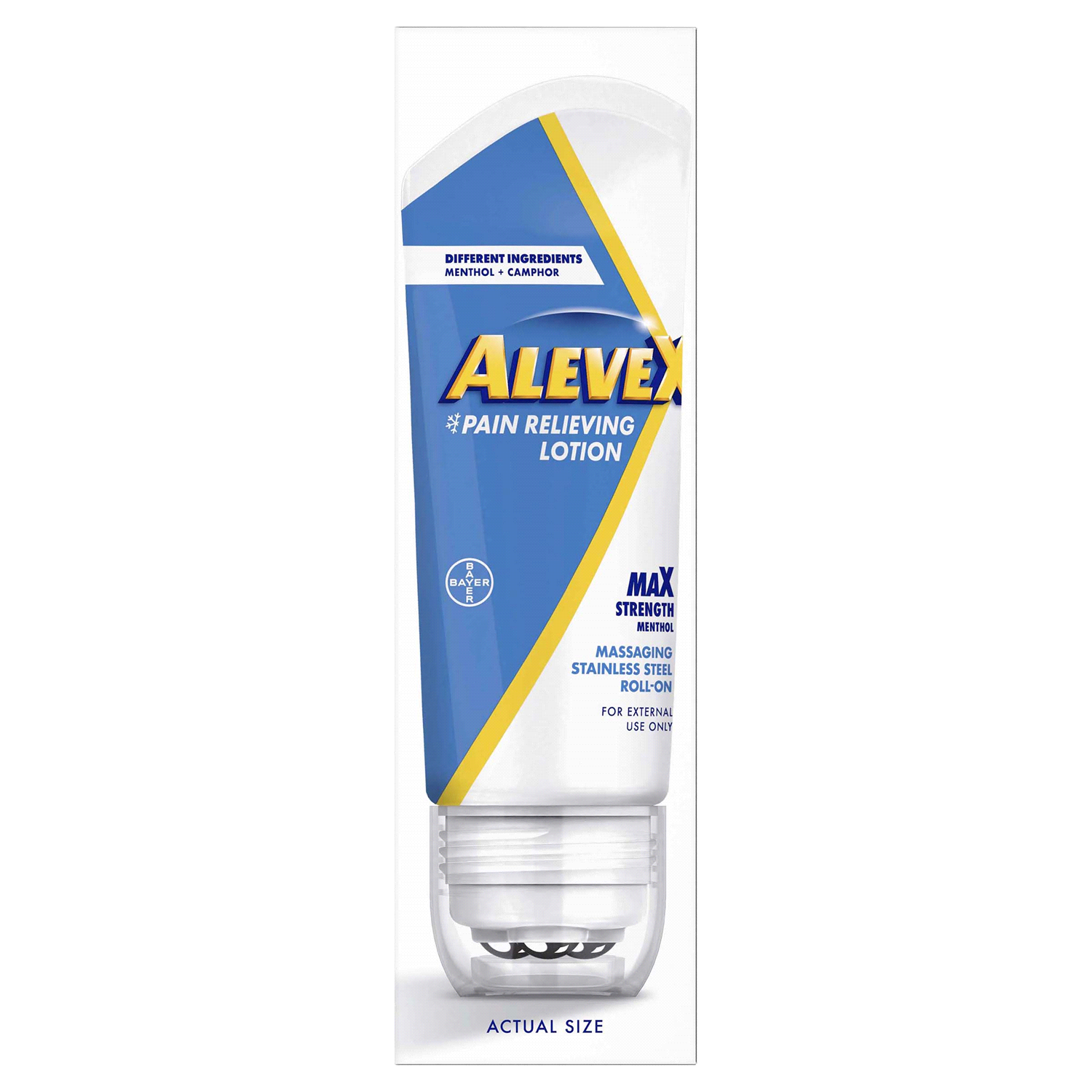 slide 3 of 3, Alevex Menthol Max Strength Pain Relieving Lotion 2.5 oz Box, 2.5 oz