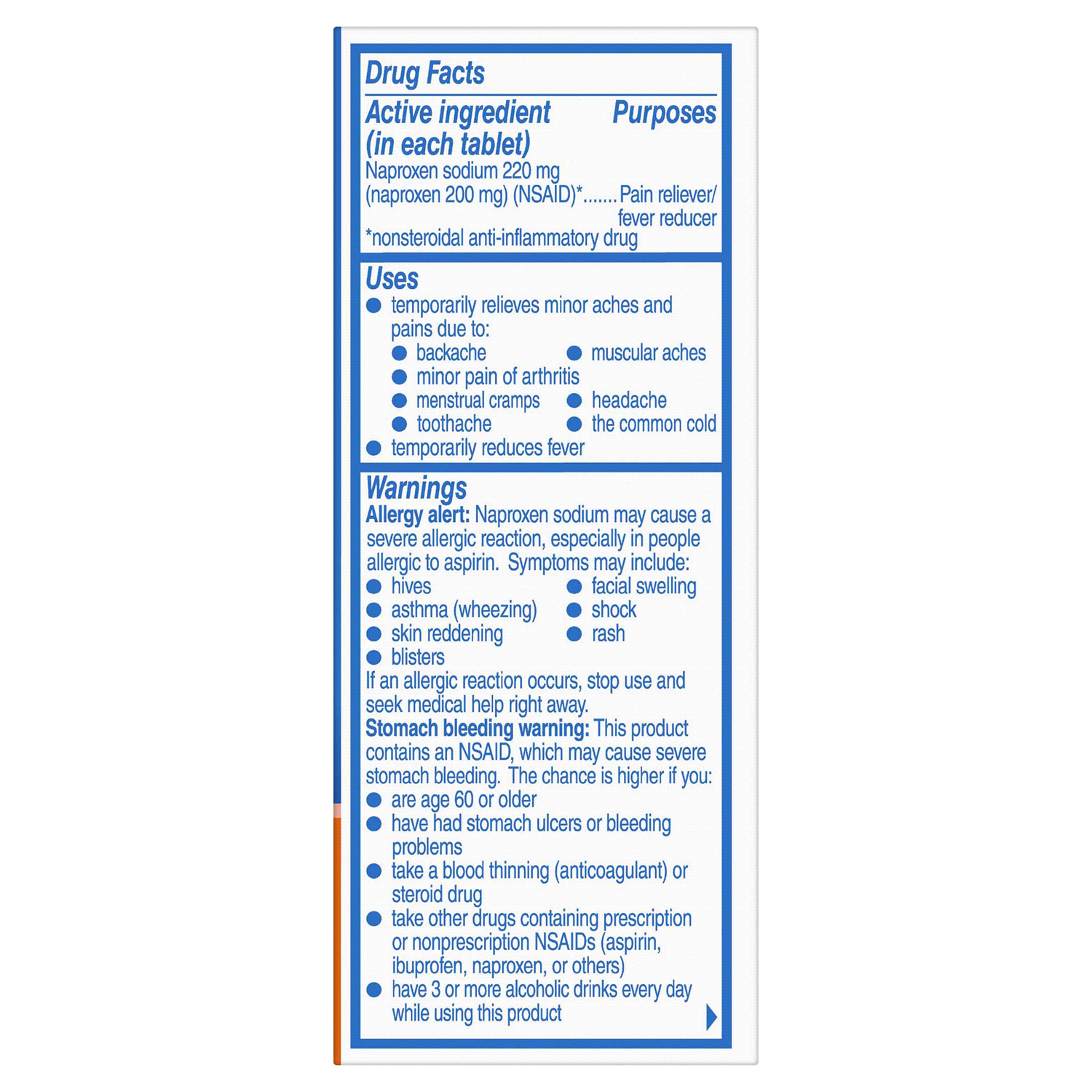 slide 3 of 3, Aleve Back & Muscle Pain Pain Reliver/Fever Reducer 24 Tablets, 24 ct