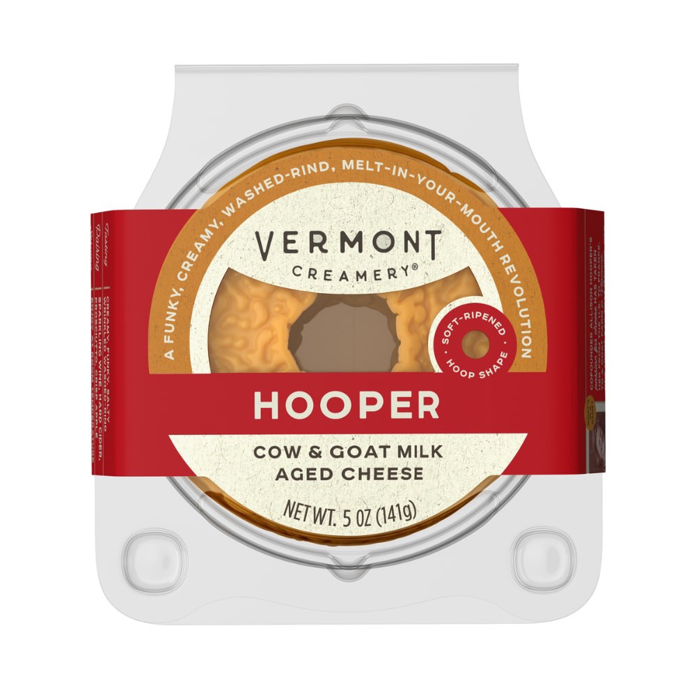 slide 4 of 4, Vermont Creamery® Hooper Cow & Goat Milk Aged Cheese, 5 oz