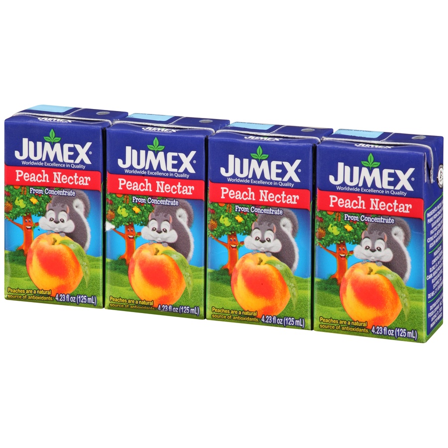 slide 7 of 8, Jumex Peach Nectar From Concentrate Aseptic Carton - 4 ct; 4.23 fl oz, 4 ct; 4.23 fl oz