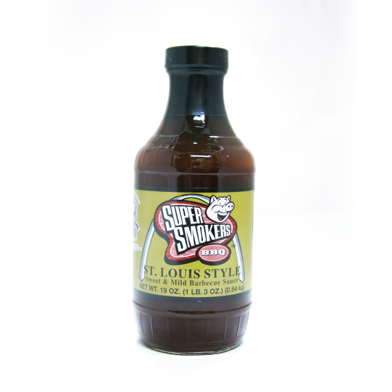 slide 1 of 1, Super Smokers' St. Louis Style BBQ Sauce, 19 oz