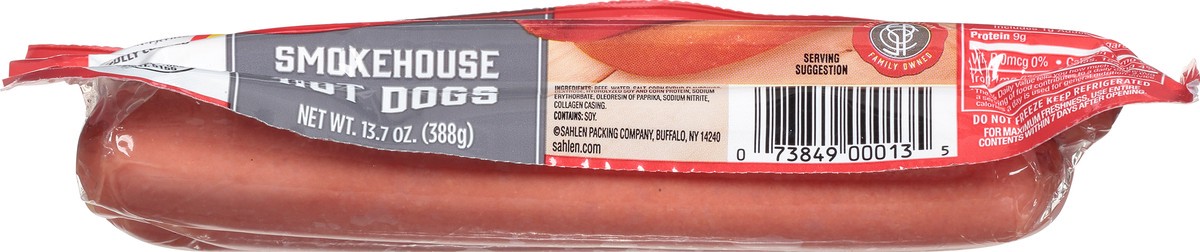 slide 2 of 9, Sahlen's Smokehouse Original Beef Hot Dogs 13.7 oz, 13.7 oz