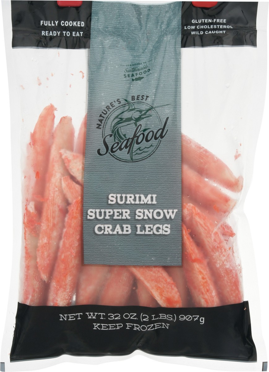 slide 6 of 9, Natures Best Seafood Surimi Super Snow Crab Legs 32 oz, 32 oz