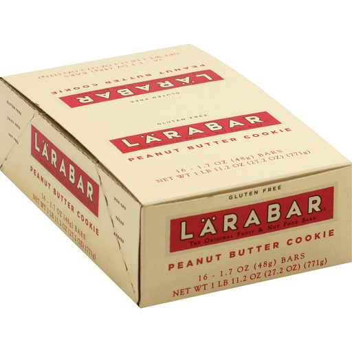 slide 2 of 4, LÄRABAR The Original Fruit & Nut Food Bar Peanut Butter Cookie, 1.7 oz