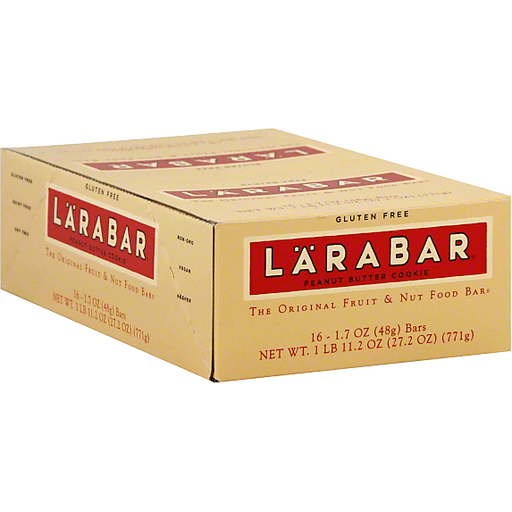 slide 3 of 4, LÄRABAR The Original Fruit & Nut Food Bar Peanut Butter Cookie, 1.7 oz