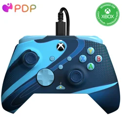 Turtle Beach PDP - Rematch Glow Advanced Wired Gaming Controller for Xbox Series X|S, Xbox One, & Windows 10/11 PC (Blue Tide)