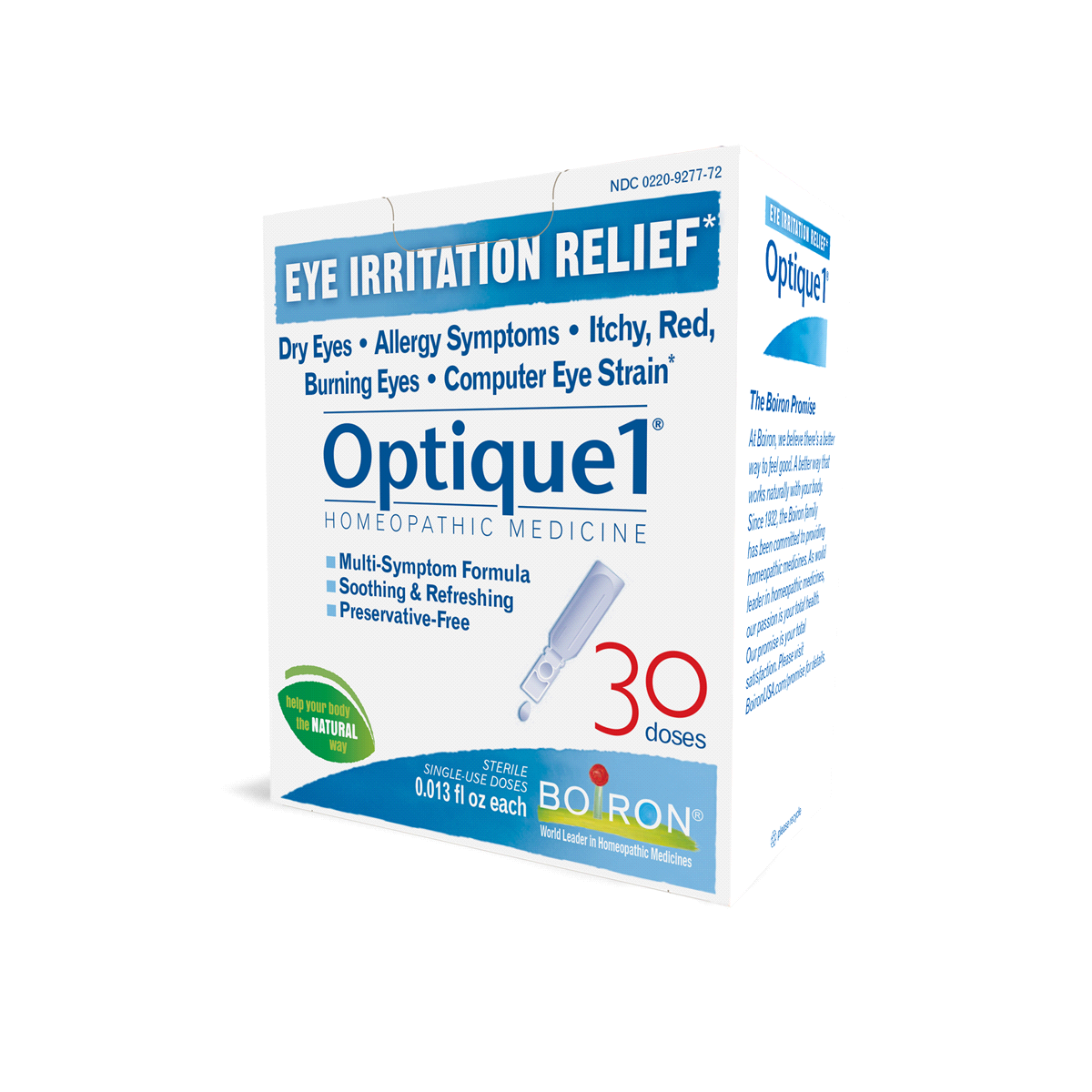 slide 2 of 3, Boiron Homeopathic Optique 1 Eye Drops, 30 Doses, 30 ct