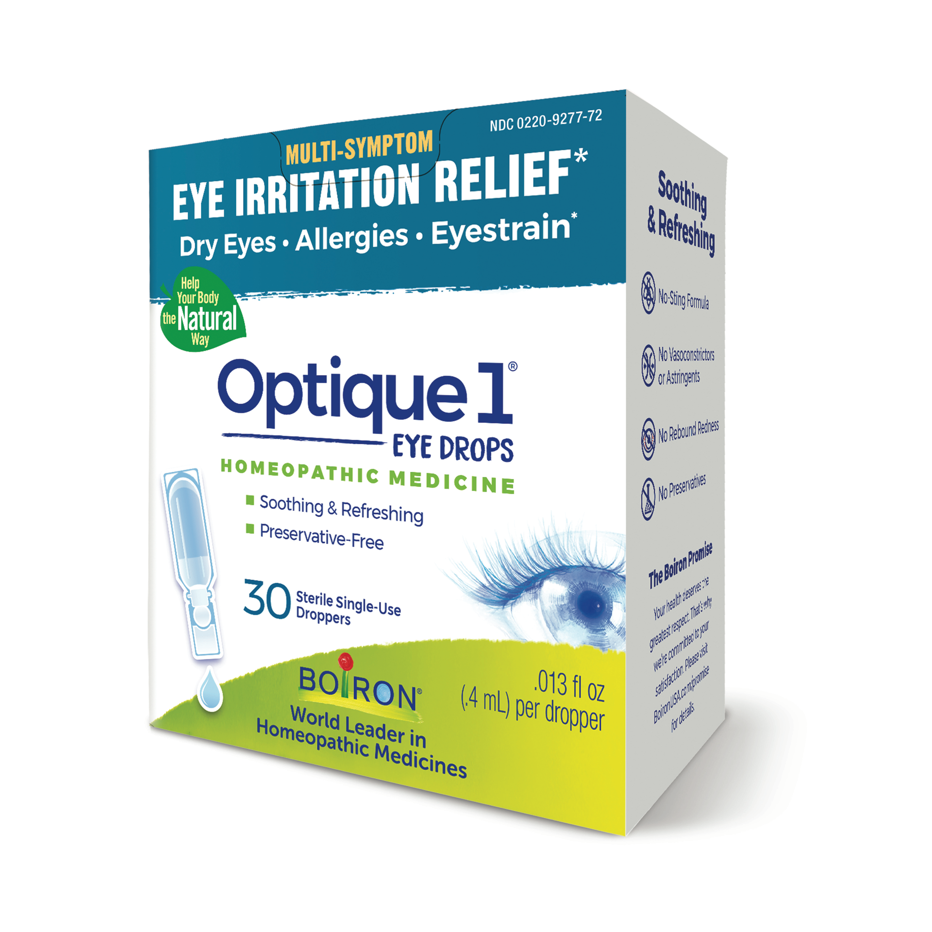 slide 2 of 9, Boiron Optique 1 Eye Drops 30 Single Liquid Doses, 30 ct