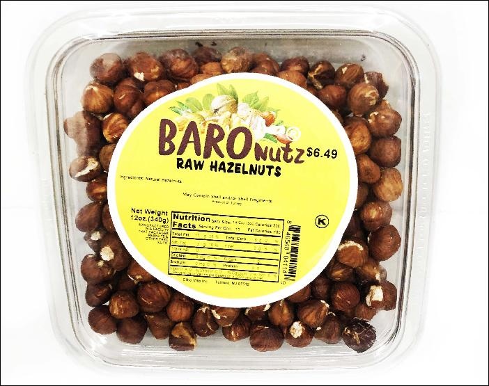 slide 1 of 1, Baro Nuts Filberts - Raw Hazel, 1 ct