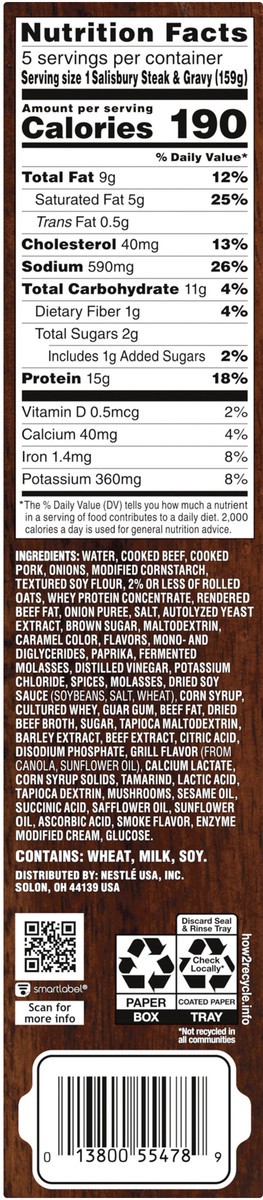 slide 11 of 12, Stouffer's Stouffer''s Salisbury Steak, Family Size, 28oz, 28 oz