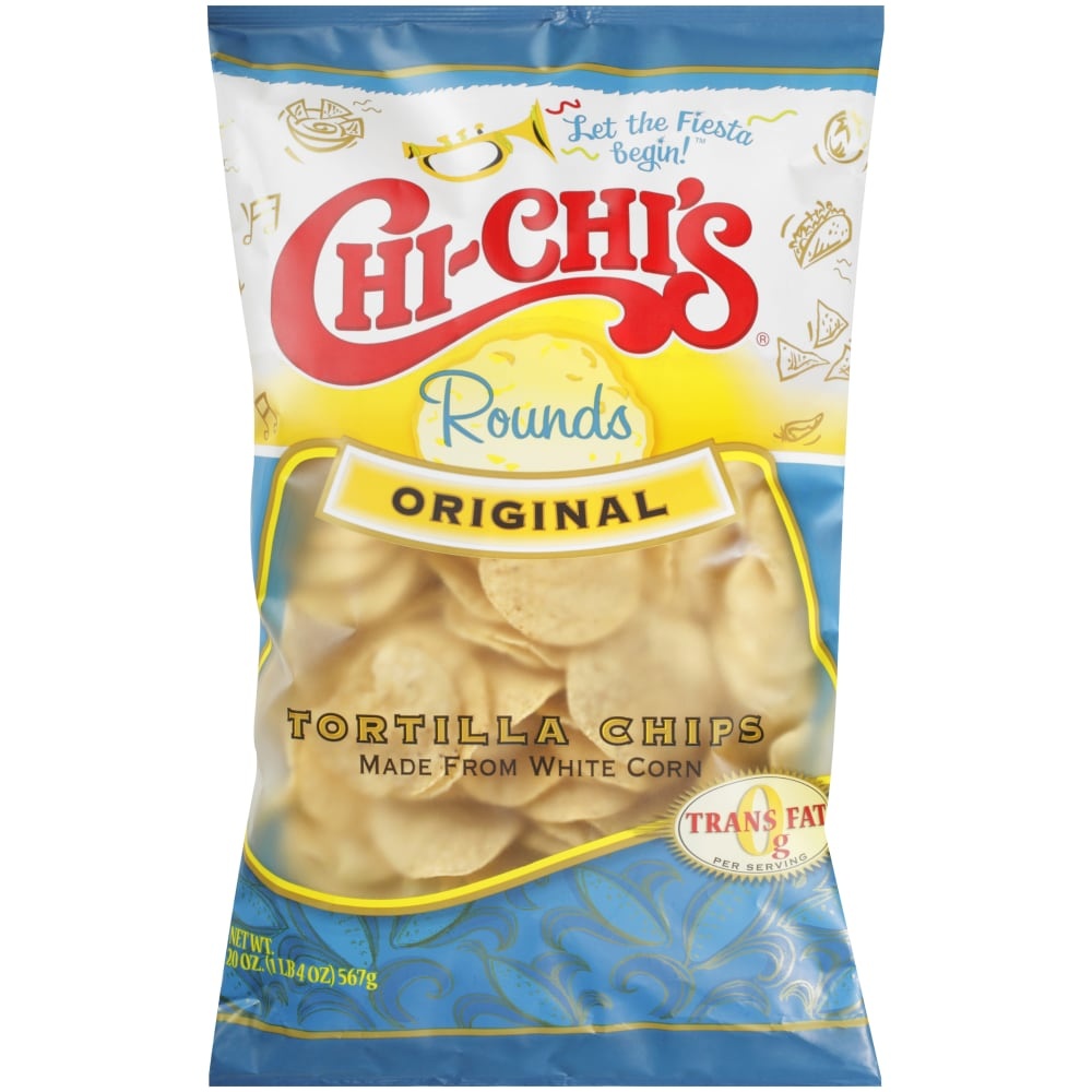 slide 1 of 1, Chi-Chi's Rounds Original Tortilla Chips, 20 oz