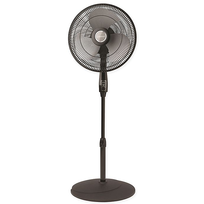 slide 1 of 1, Lasko Remote Control Pedestal Fan, 16 in