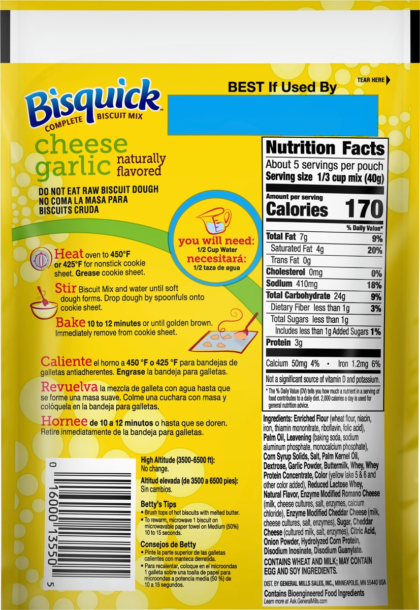 slide 10 of 11, Bisquick Cheese Garlic Biscuit Mix,pouch, 7 oz