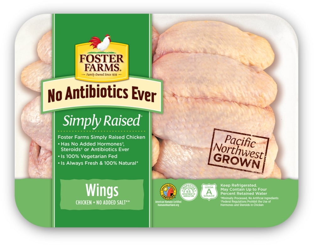 slide 1 of 1, Foster Farms Chicken Wings, per lb