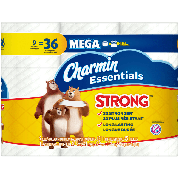 slide 3 of 10, Charmin Bathroom Tissue 9 ea, 9 ct