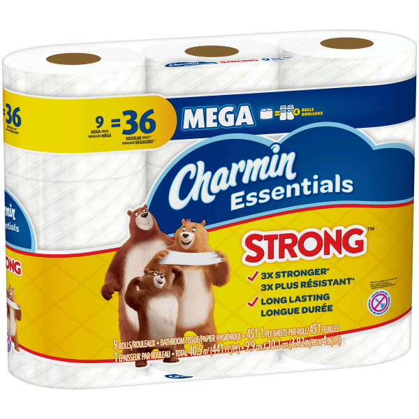 slide 10 of 10, Charmin Bathroom Tissue 9 ea, 9 ct