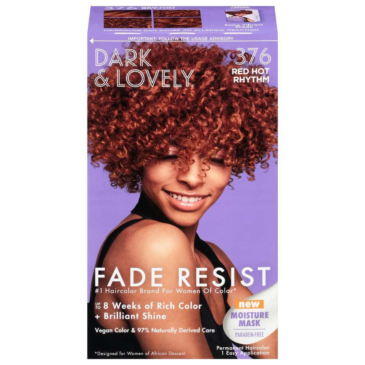 slide 4 of 4, Dark & Lovely Fade Resist 376 Red Hot Rhythm Permanent Haircolor 1 Each, 1 ct