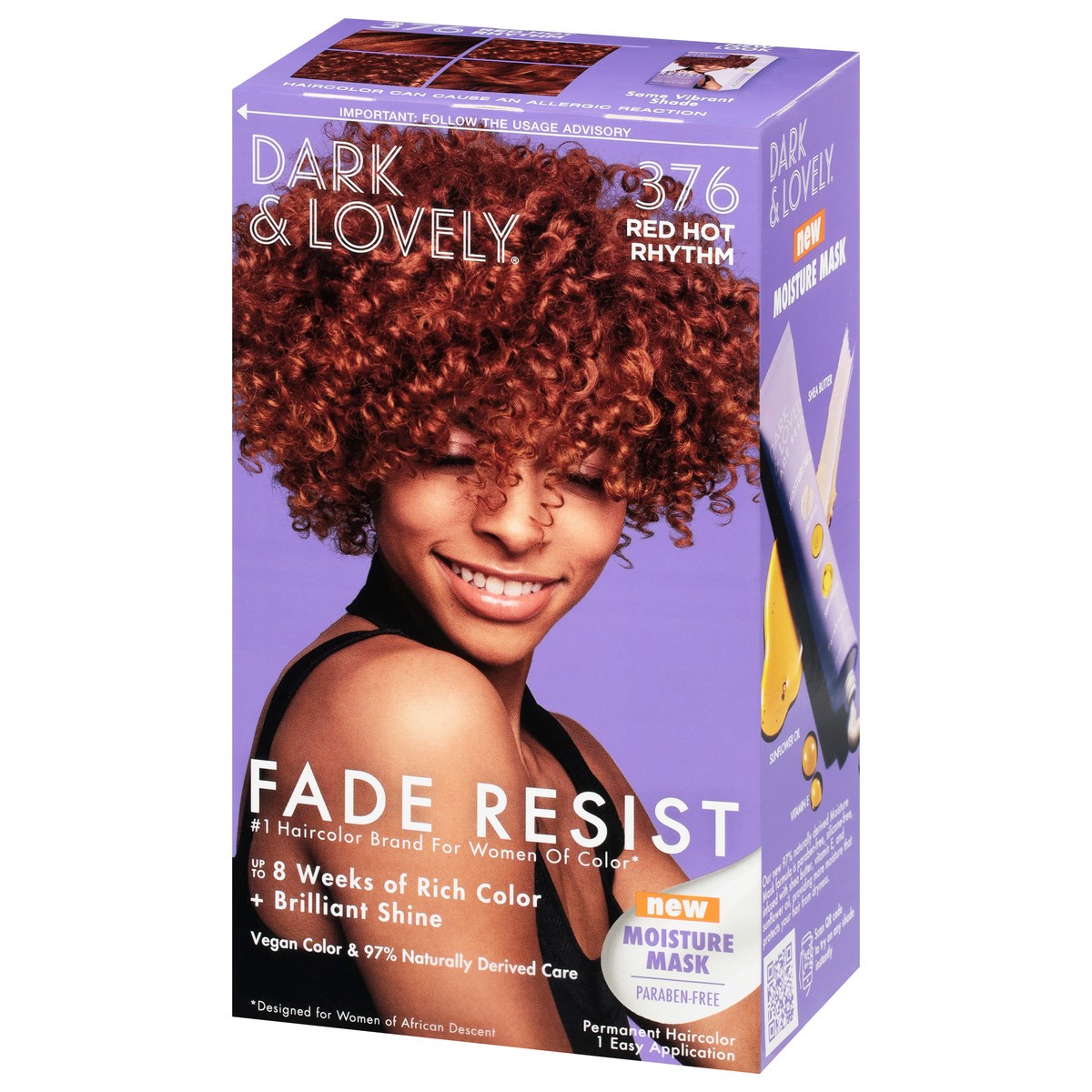 slide 2 of 4, Dark & Lovely Fade Resist 376 Red Hot Rhythm Permanent Haircolor 1 Each, 1 ct