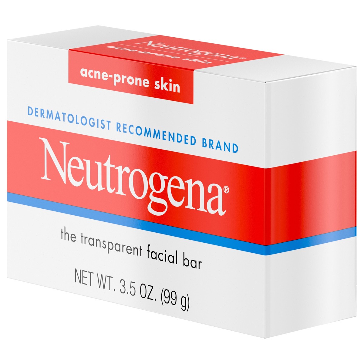 slide 3 of 8, Neutrogena Facial Cleansing Bar Treatment for Acne-Prone Skin, Non-Medicated & Glycerin-Rich Formula Gently Cleanses without Over-Drying, No Detergents or Dyes, Non-Comedogenic, 3.5 oz, 3.5 oz