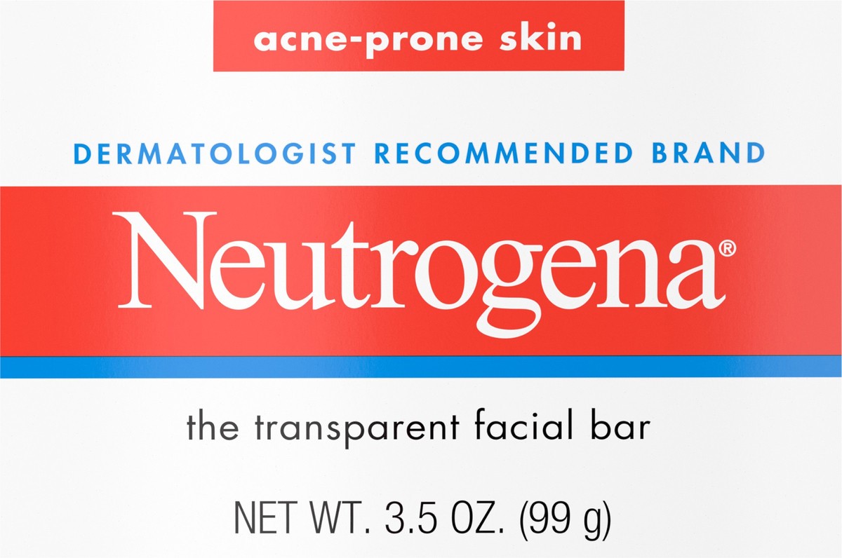 slide 6 of 8, Neutrogena Facial Cleansing Bar Treatment for Acne-Prone Skin, Non-Medicated & Glycerin-Rich Formula Gently Cleanses without Over-Drying, No Detergents or Dyes, Non-Comedogenic, 3.5 oz, 3.5 oz
