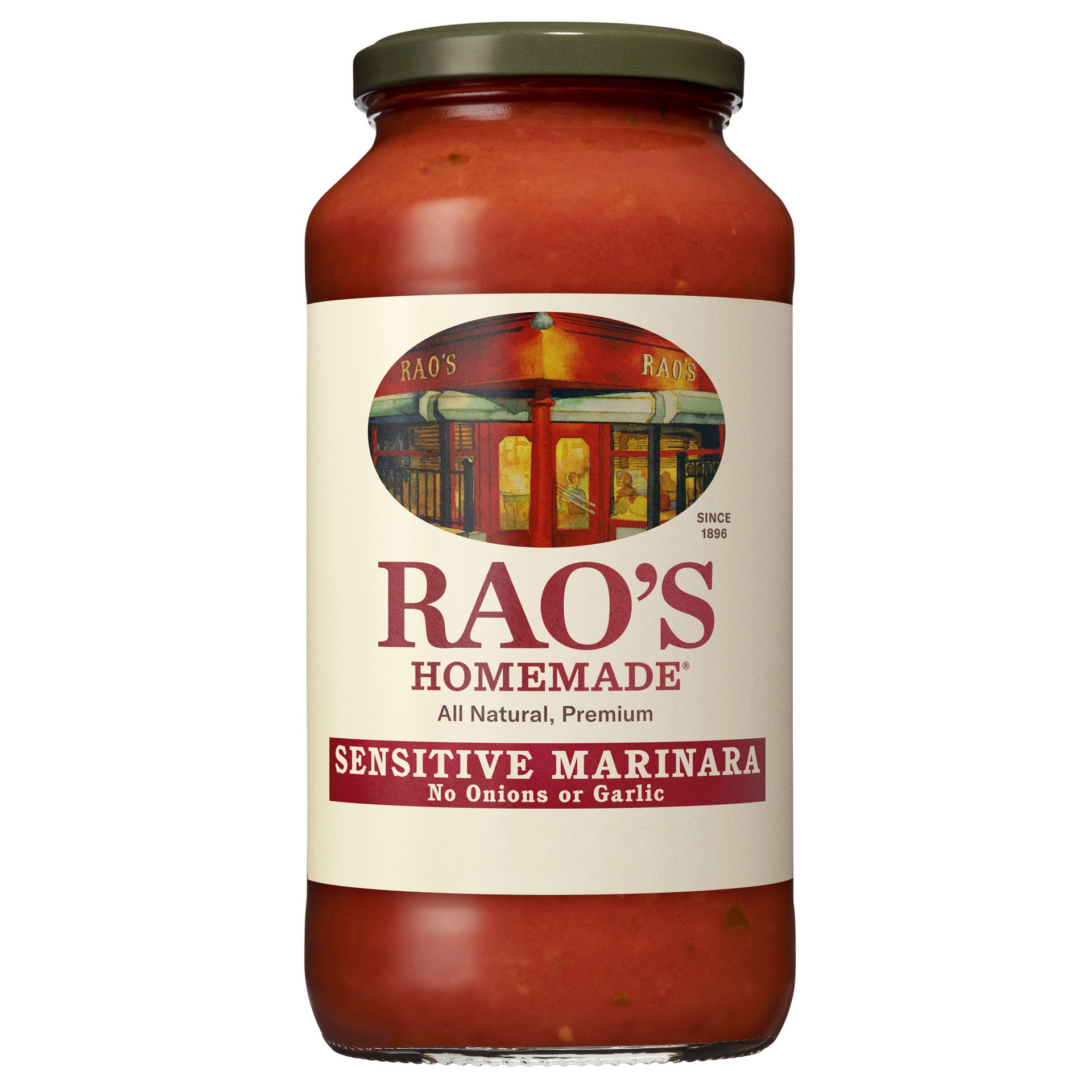slide 1 of 2, Rao's Homemade Tomato Sauce | Sensitive Formula | 24 oz | Pasta Sauce | Carb Conscious, Keto Friendly | All Natural, Premium Quality | No Onions or Garlic | With Italian Tomatoes & Olive Oil, 13 oz