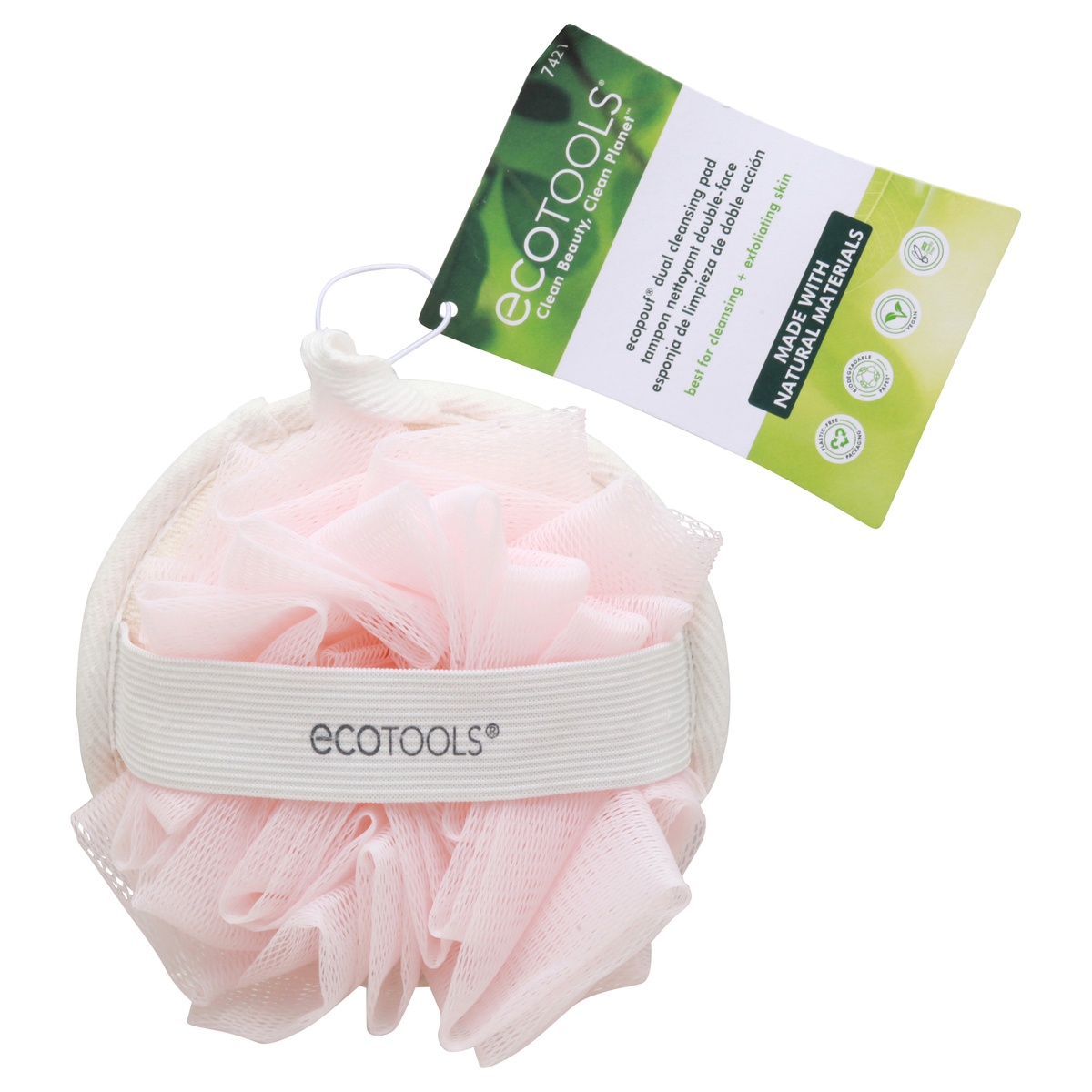 slide 1 of 3, EcoTools EcoPouf Dual Cleansing Pad, 1 ct
