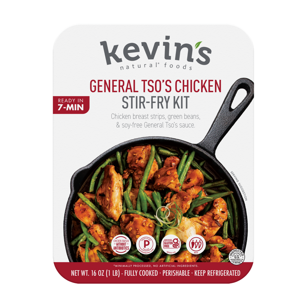 slide 2 of 2, Kevin's Natural Foods General Tso's Chicken Stir-Fry, 16 oz