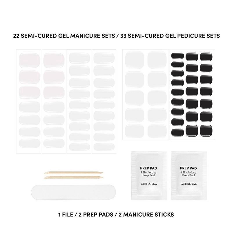 slide 5 of 6, Dashing Diva Glaze Nail Art - The Rice Milk - 55ct, 55 ct