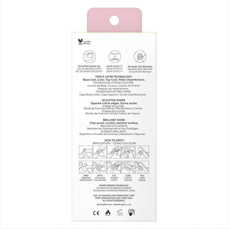 slide 6 of 6, Dashing Diva Glaze Nail Art - The Rice Milk - 55ct, 55 ct