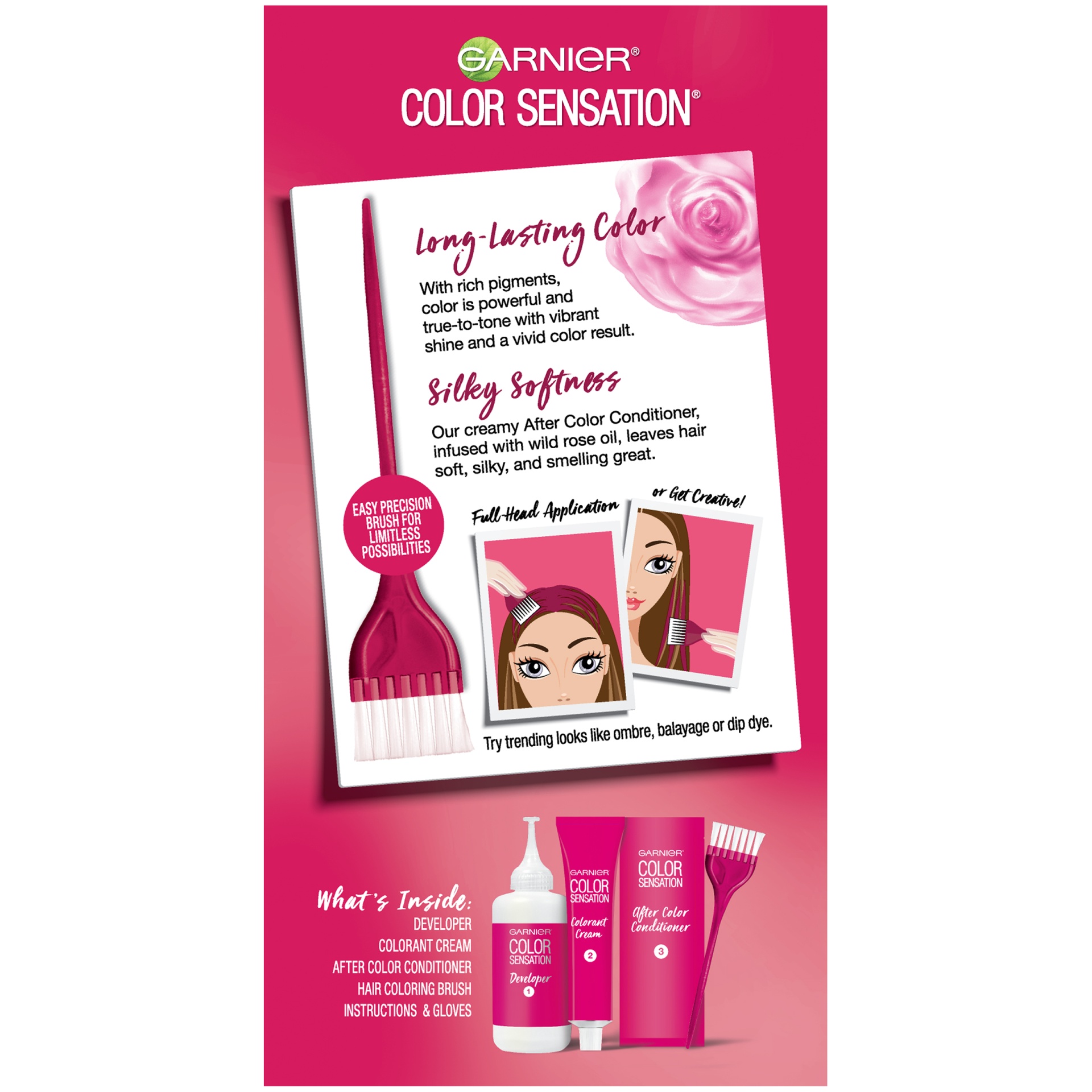 slide 2 of 7, Color Sensation Hair Color Rich Long-Lasting Color Cream - Burgundy, 1 ct