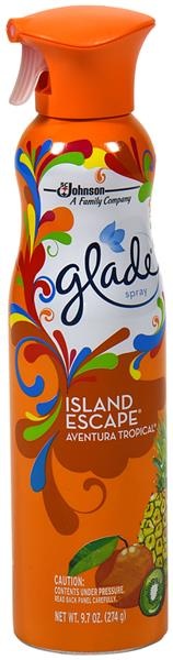 slide 1 of 1, Glade Island Escape Air Freshener Spray, 9.7 oz