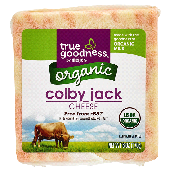 slide 1 of 1, True Goodness Organic Colby Jack, 6 oz