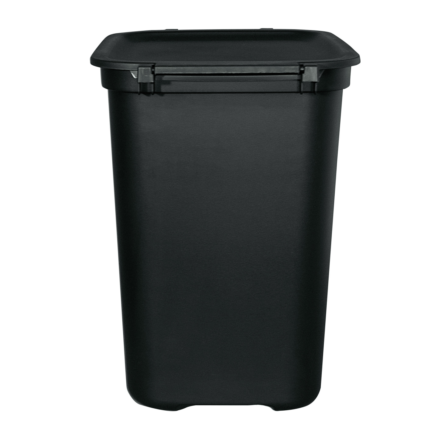 slide 5 of 6, Hefty Lockable Hinged Lid Wastebasket, Black, 7.7 Gal, 7.7 gal