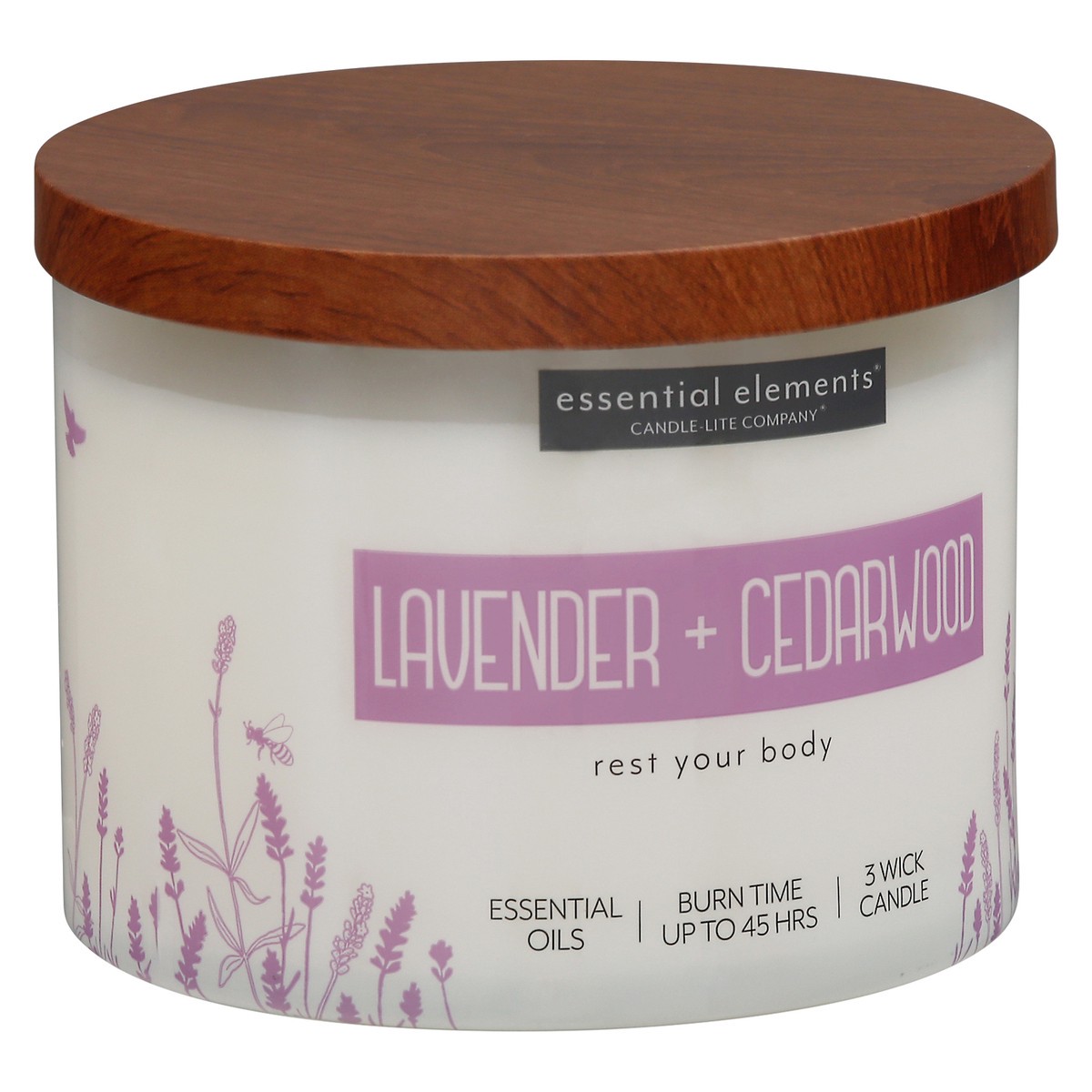 slide 7 of 9, Candle-Lite EE Lavender Cedarwood Jar Candle, 14.75 oz